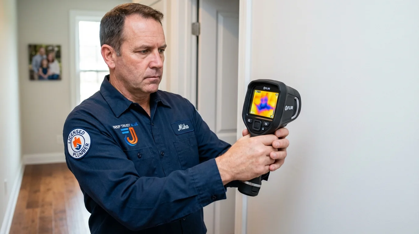 Thermal imaging leak detection by Johns Plumbing LLC in Osceola